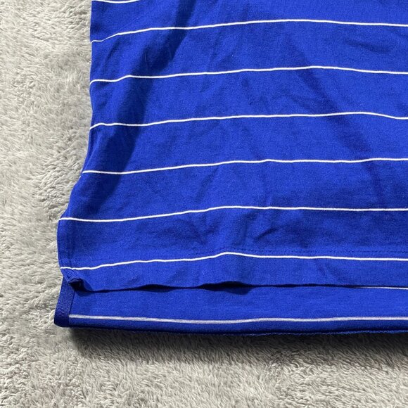 Polo Golf Ralph Lauren Mens Shirt L‎ Blue White Stripe Button Up Outdoorsy Gorp - Picture 4 of 11